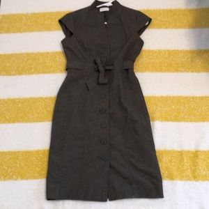 Grey Calvin Klein Sheath Dress